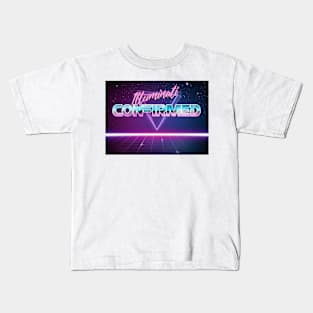 Illuminati Confirmed Retrowave Kids T-Shirt